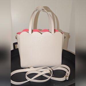 Kate Spade Pink Scallop Tote Bag